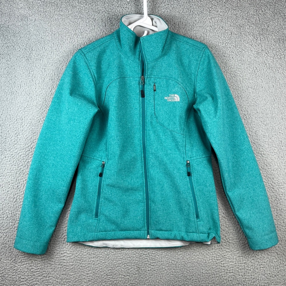 The North Face Womens Apex Bionic Softshell Jacket Teal Heather C771 Medium